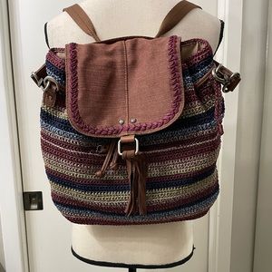 Hand Crochet backpack from The Sak
